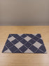 Navy blue and white cotton Japanese Placemats 