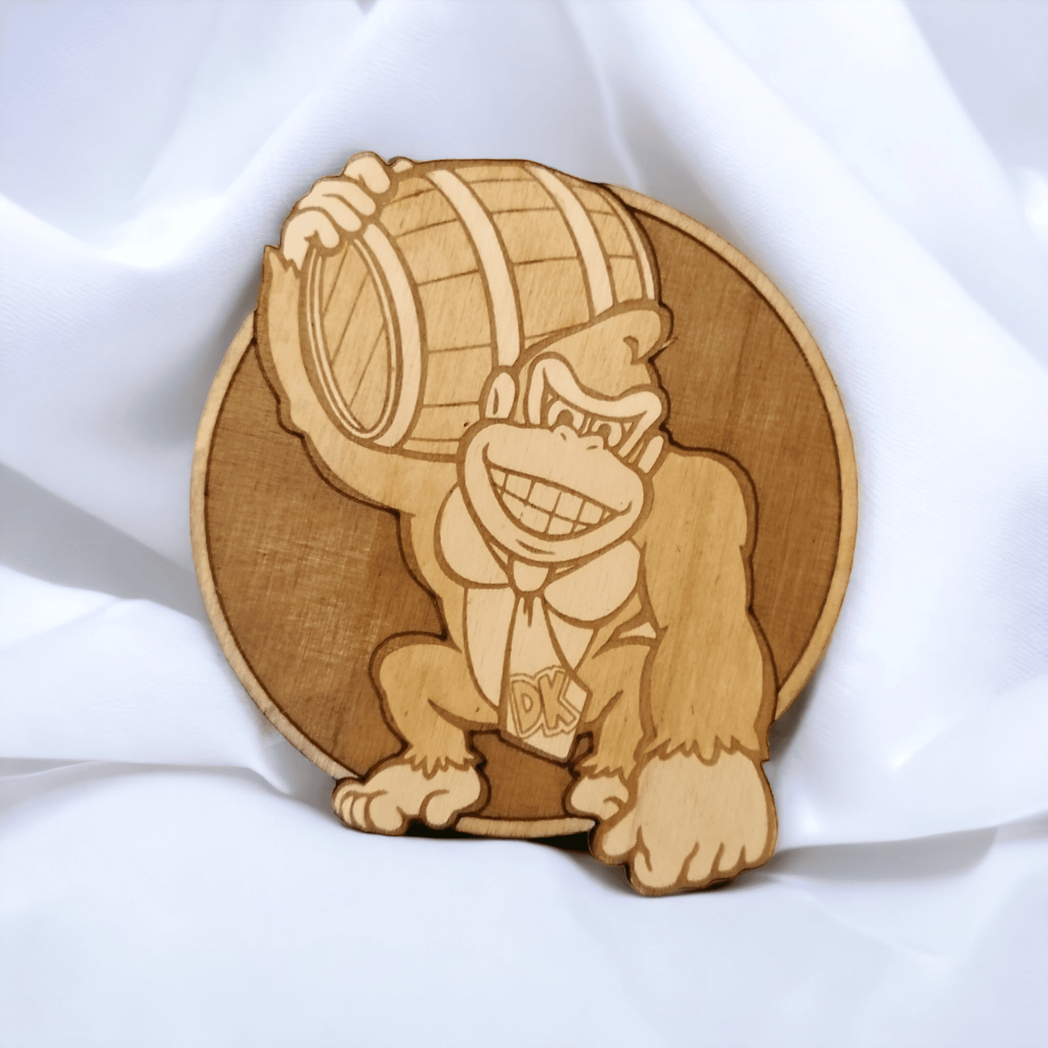 Set of 6 Donkey Kong Wooden Coasters - Handmade Gift - Housewarming - Wood Kitchenware-5