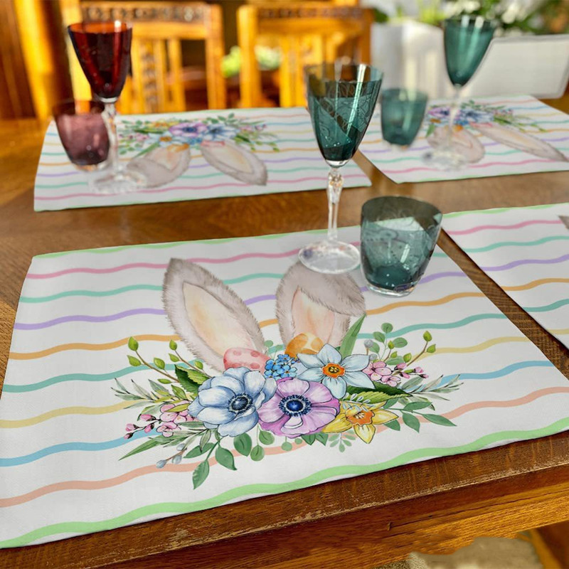 Linen and Cotton Easter Placemats: Perfect for Your Spring Table