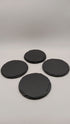 Handmade Stone Blank  Slate Coasters - Set of 4 with Holder