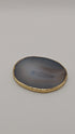 Buy Natural Stone Agate Coasters - Gold Plated Coaster Slice