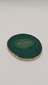 Buy Natural Stone Agate Coasters - Gold Plated Coaster Slice