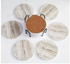 Absorbent Ceramic Mosaic Coasters Set with Holder - Round