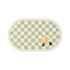 Checkered Leather Placemats: Waterproof & Durable Kids' Mats