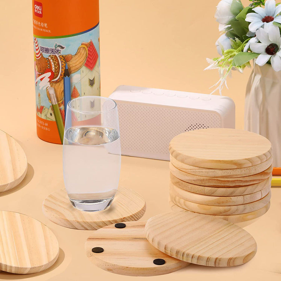 Round Wooden Coasters