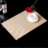 Modern Vinyl Rectangle Placemats - Elegant PVC Black Red