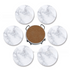 Absorbent Ceramic Mosaic Coasters Set with Holder - Round