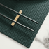 Dark Green Leather Placemats in Blue and Gray – Waterproof and Stylish