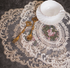 White & Beige Lace Placemats - French Vintage Crochet Design