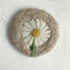 Wool flower coasters