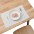 Stylish White Rectangular Placemats - Linen Cotton Cloth for Dining