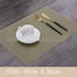 Premium Western Style PVC Placemats - Versatile Colors