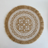 Round Boho Placemats - Vintage Farmhouse - Jute Cotton Hemp