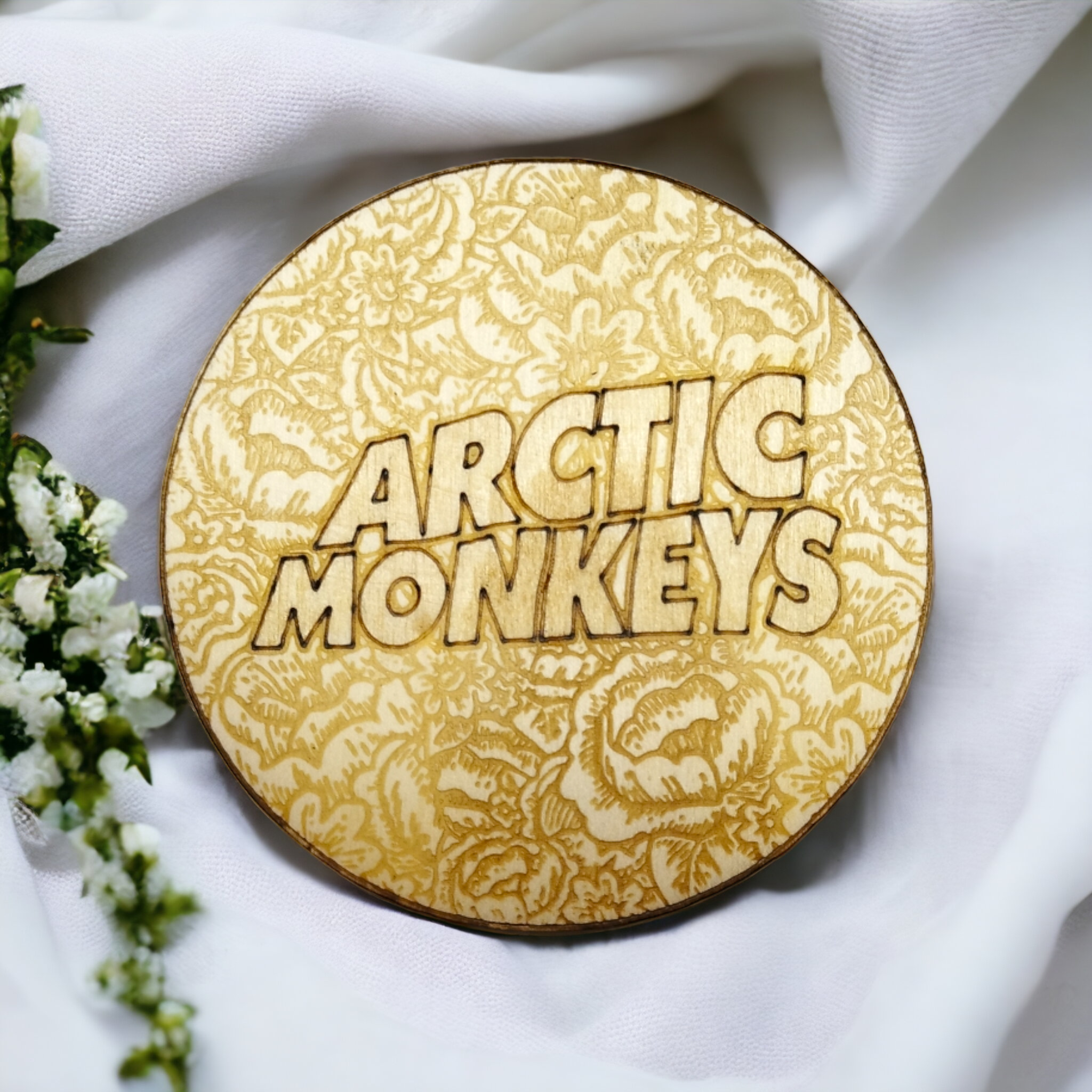 Set of 6 Arctic Monkeys Wooden Coasters - Handmade Gift - Housewarming - Wood Kitchenware - Rock Band-7