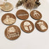 Set of 6 The Mandalorian Wooden Coasters - Handmade Gift - Housewarming - Wood Kitchenware-1