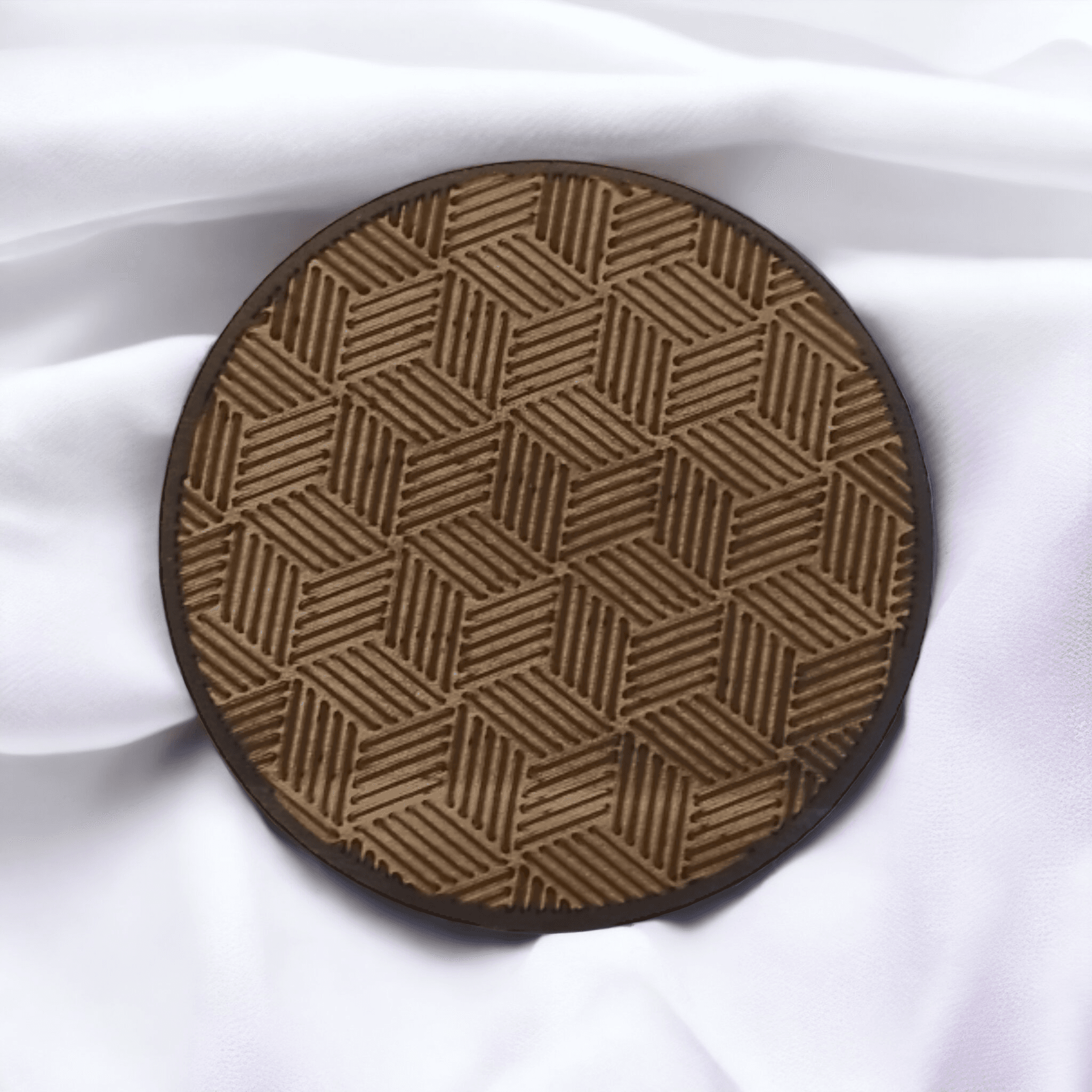 Set of 4 Black Geometric Wooden Coasters - Handmade Gift - Housewarming - Wood Kitchenware-5