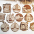 Cities and Monuments Wooden Coasters - Handmade Gift - Housewarming - Wood Kitchenware-0