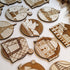 Cities and Monuments Wooden Coasters - Handmade Gift - Housewarming - Wood Kitchenware-1