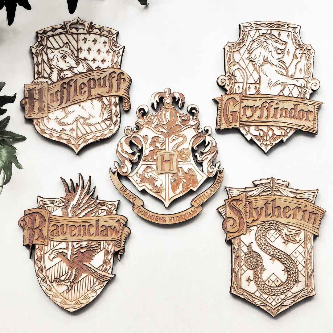 Durable and absorbent Harry Potter wooden coasters set