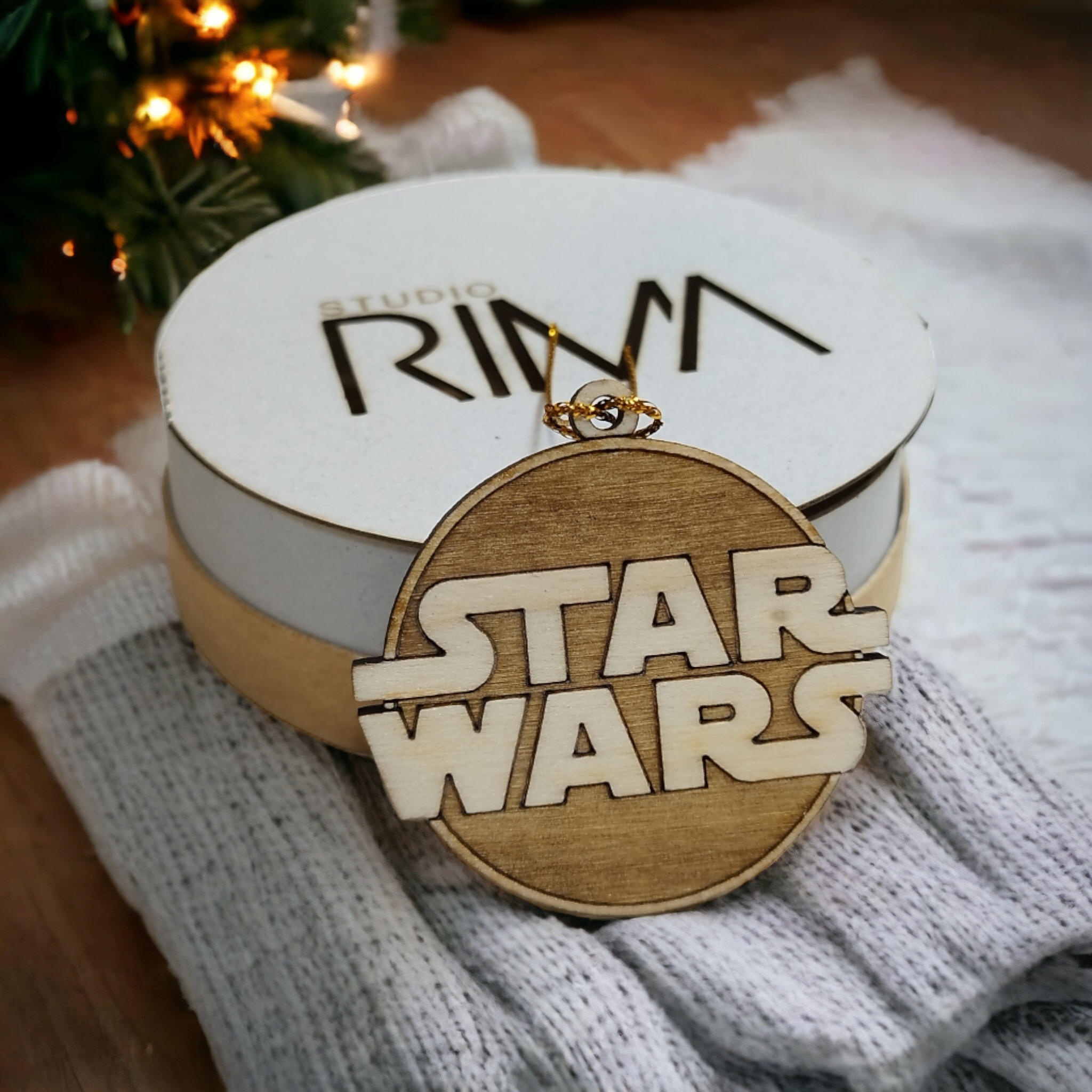 Set of 6 Star Wars Ornaments Wooden Coasters - Handmade Gift - Housewarming - Wood Kitchenware-8